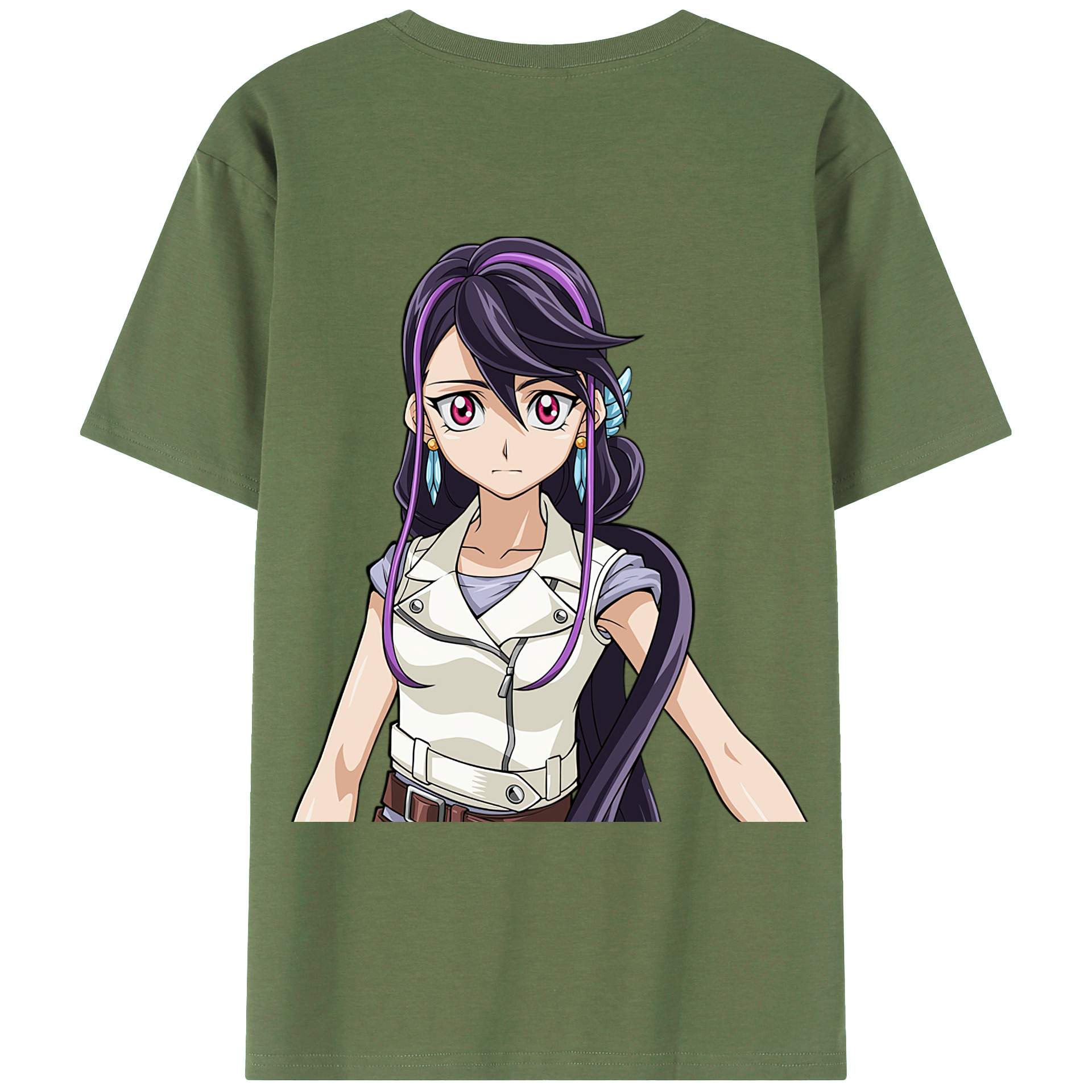 （画像用） 遊☆戯☆王 Yu-Gi-Oh! 綿100％ メンズ半袖Tシャツ（バックプリント） 通気性